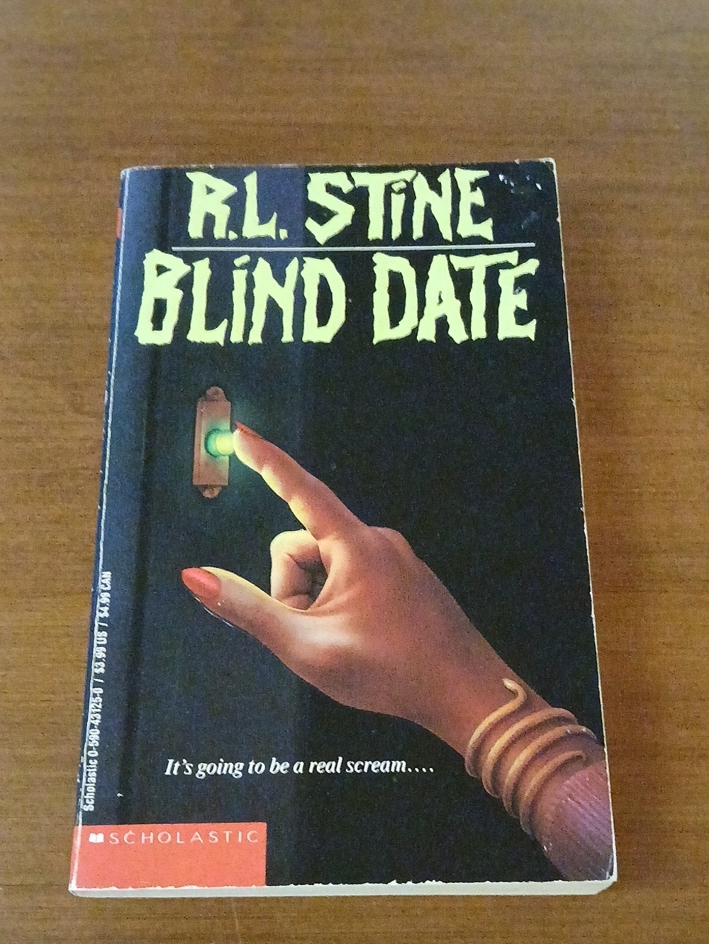 Vintage 1986 Blind Date RL Stine Book Scary Horror Halloween Young Adult Fiction